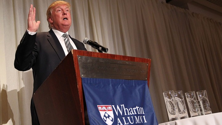 Đương kim Tổng thống Mỹ Donald Trump từng theo học tại trường Wharton - thuộc đại học Pensylvania (Ivy League)